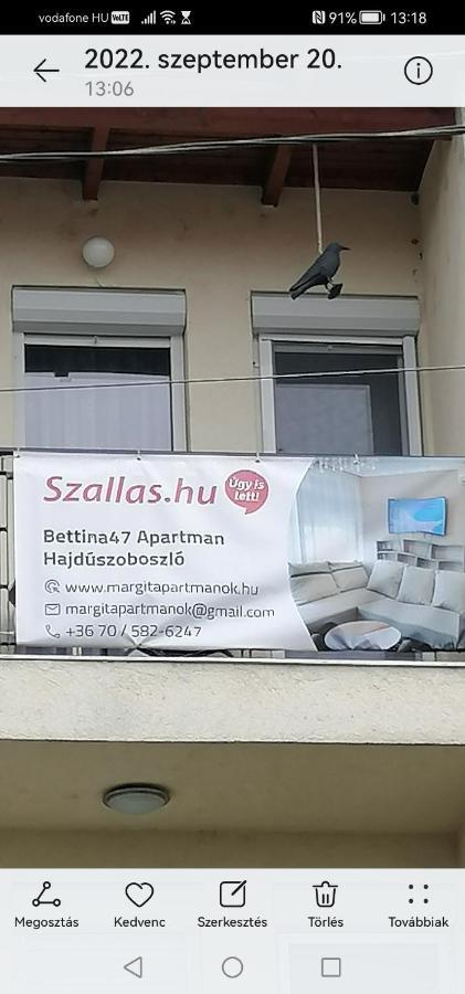 Bettina47 Apartman ไฮจ์ดุสโซบอสโล ภายนอก รูปภาพ